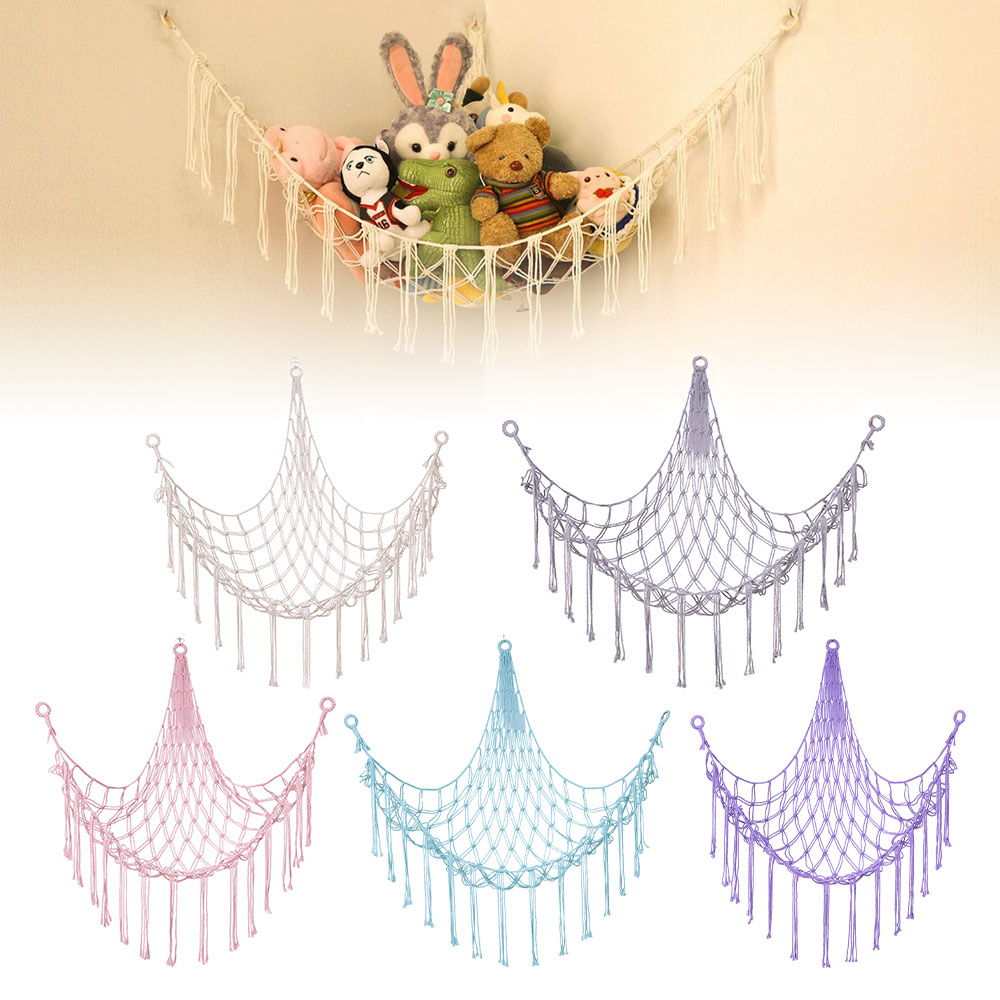 Baby Clothing Types - เปลตาข่ายแขวนผนังสำหรับเก็บของเล่นเด็ก 1 ชิ้น ตาข่ายถักสำหรับเด็ก กระเป๋าตาข่ายสำหรับเก็บของเล่นเด็ก กระเป๋าตาข่ายสำหรับเก็บของเล่นเด็ก