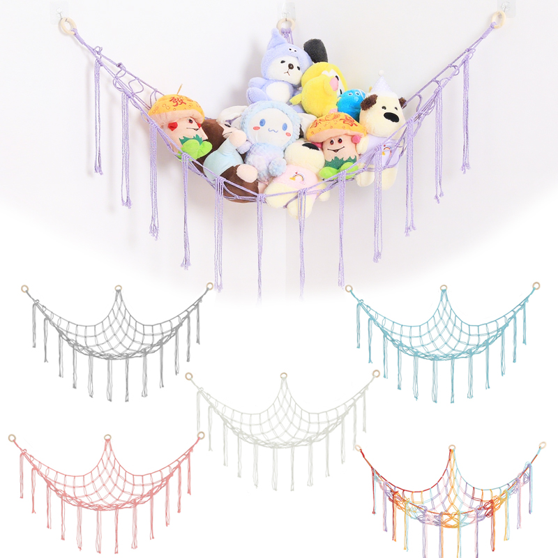 Baby Clothing Types - เปลตาข่ายแขวนผนังสำหรับเก็บของเล่นเด็ก 1 ชิ้น ตาข่ายถักสำหรับเด็ก กระเป๋าตาข่ายสำหรับเก็บของเล่นเด็ก กระเป๋าตาข่ายสำหรับเก็บของเล่นเด็ก