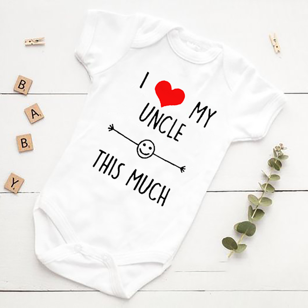 Baby Clothing Brand - I Love My Uncle มากนี้ทารกแรกเกิดทารก Romper