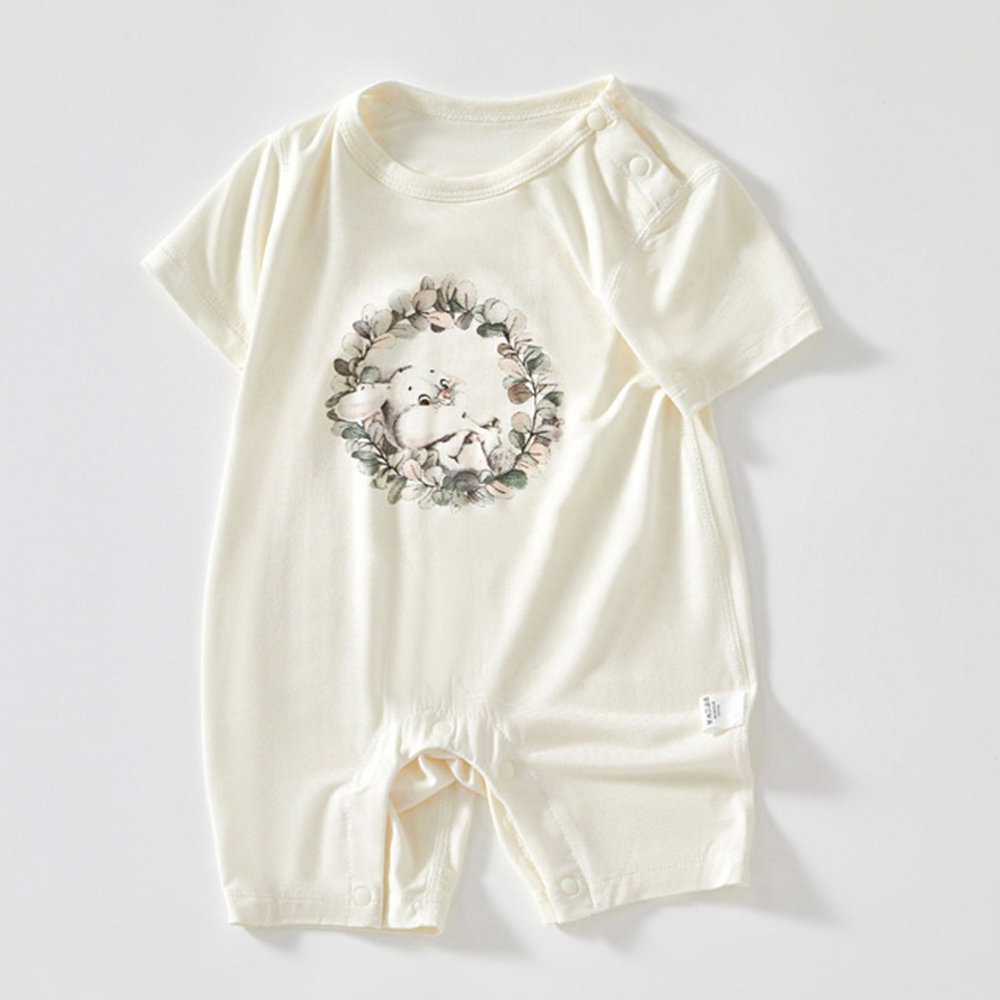 Baby Clothing Types - ชุดรอมเปอร์เด็กทารกหญิง ผ้าบาง สำหรับฤดูร้อน แบบยูนิเซ็กซ์ เสื้อผ้าเด็กอ่อน แขนสั้น