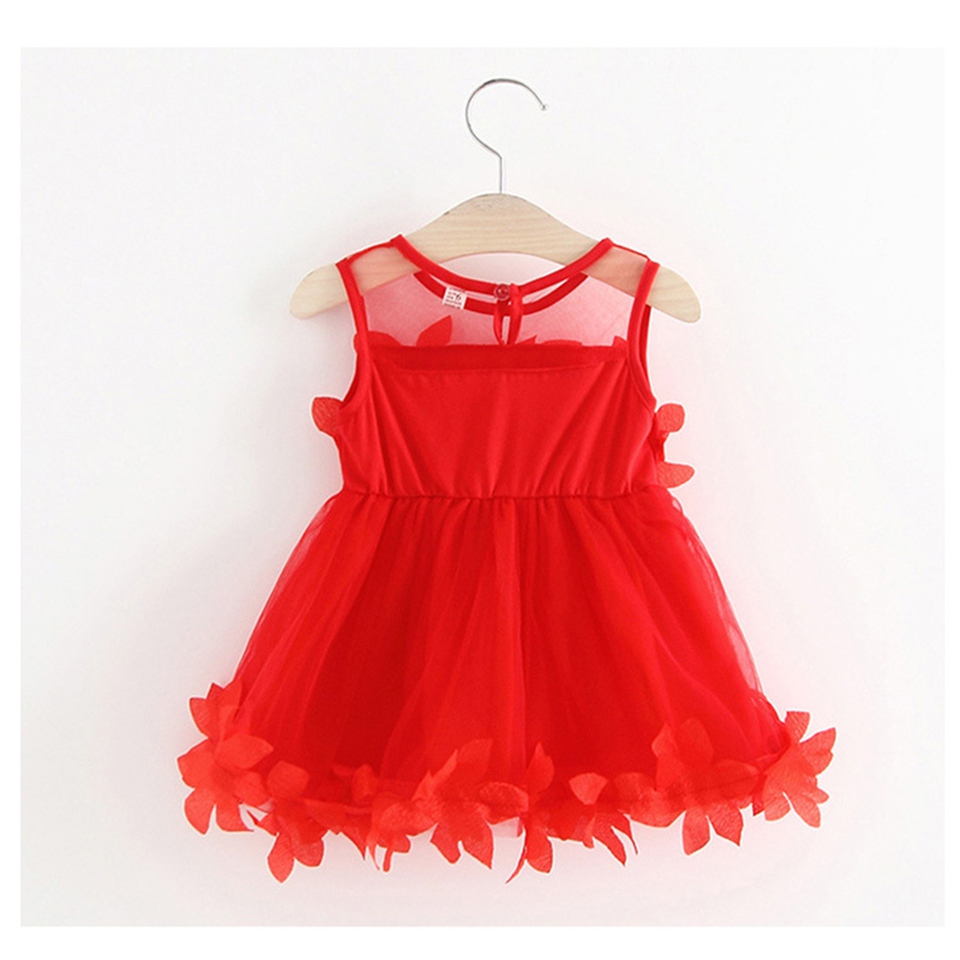 Baby Clothing Layers - ชุดเดรสเด็กผู้หญิง ชุดเดรสเด็กวัยหัดเดิน ฤดูร้อน 2025 ชุดเดรสเด็กผู้หญิงลายดอกไม้ ผ้าลูกไม้ตาข่าย