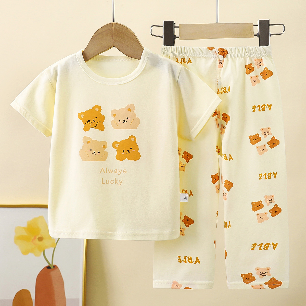 Baby Clothing Designer - เสื้อผ้าเด็กชุดเด็กแขนสั้นผ้าฝ้ายฤดูร้อนชุดนอนเด็กชุดเสื้อผ้าเด็ก Loungewear ชุดการ์ตูนการออกแบบ