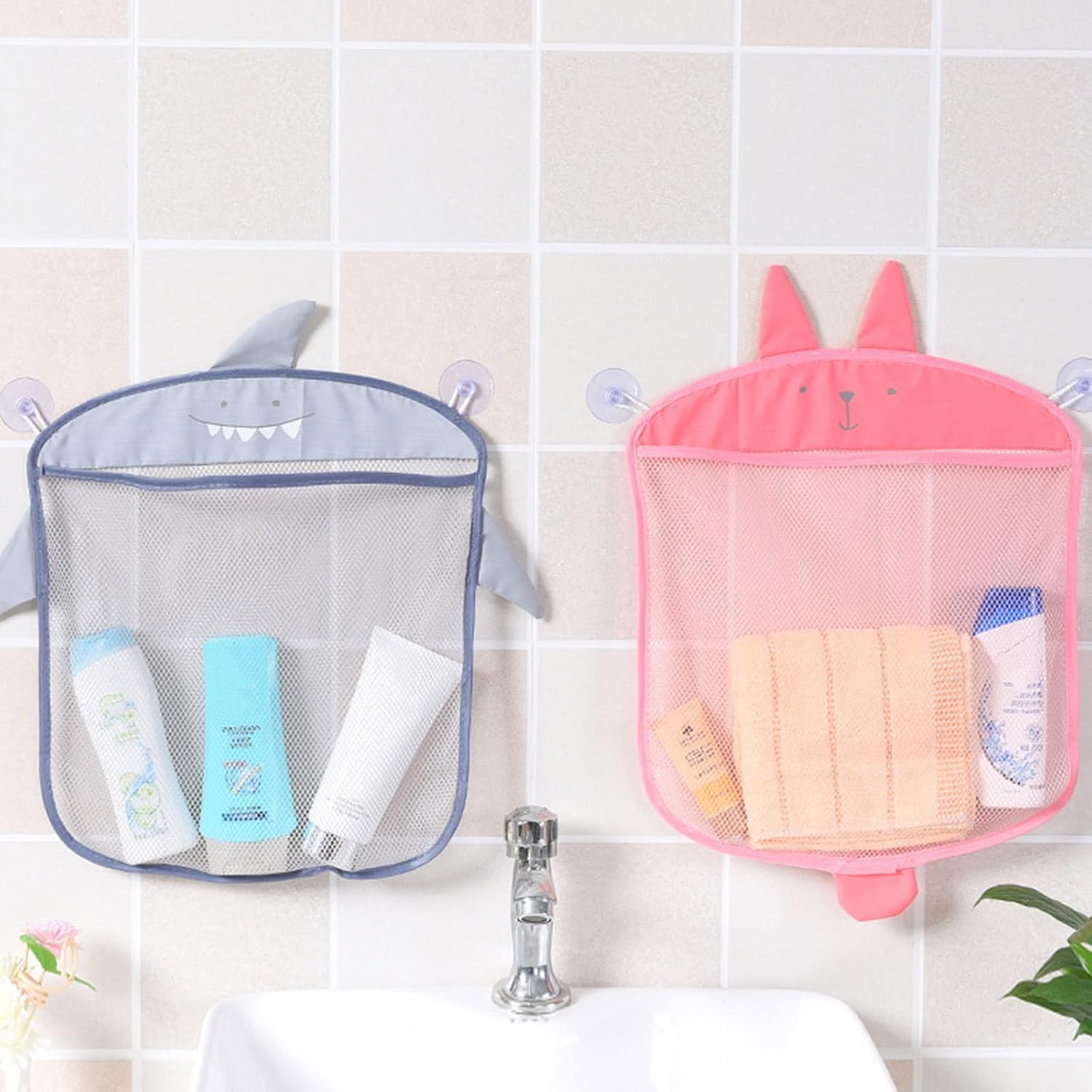 Baby Clothing Types - ที่เก็บของเล่นอาบน้ำแบบตาข่าย, ที่เก็บของเล่นในอ่างอาบน้ำและกระเป๋าจัดระเบียบในห้องน้ำสำหรับเด็กและทารก，ใช้ได้กับของเล่นอาบน้ำ