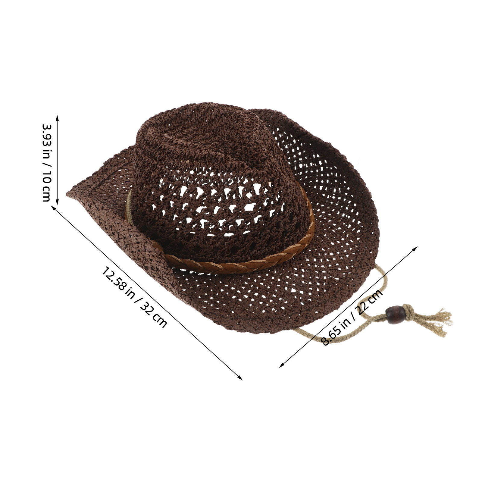 หมวกคาวบอยเด็กสไตล์ตะวันตก ปีก - Sun Hat Wide Brim บทวิจารณ์และราคา