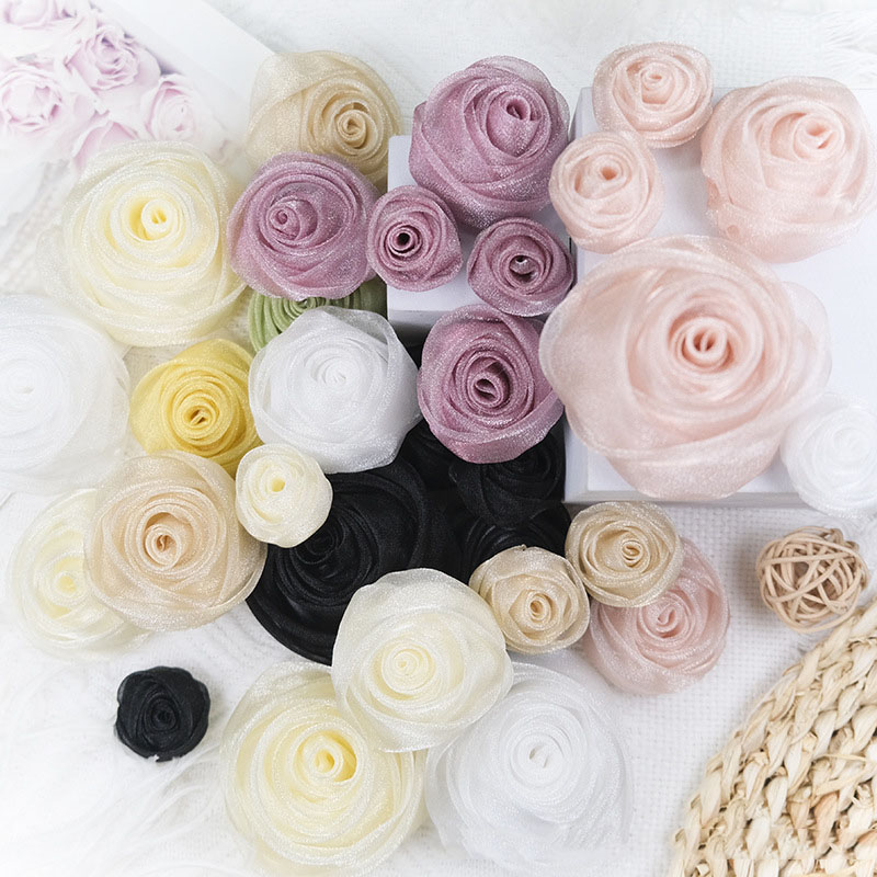 ดอกไม้ประดิษฐ์ออร์แกนซ่า ขนาด  - Baby Clothing Designer บทวิจารณ์และราคา