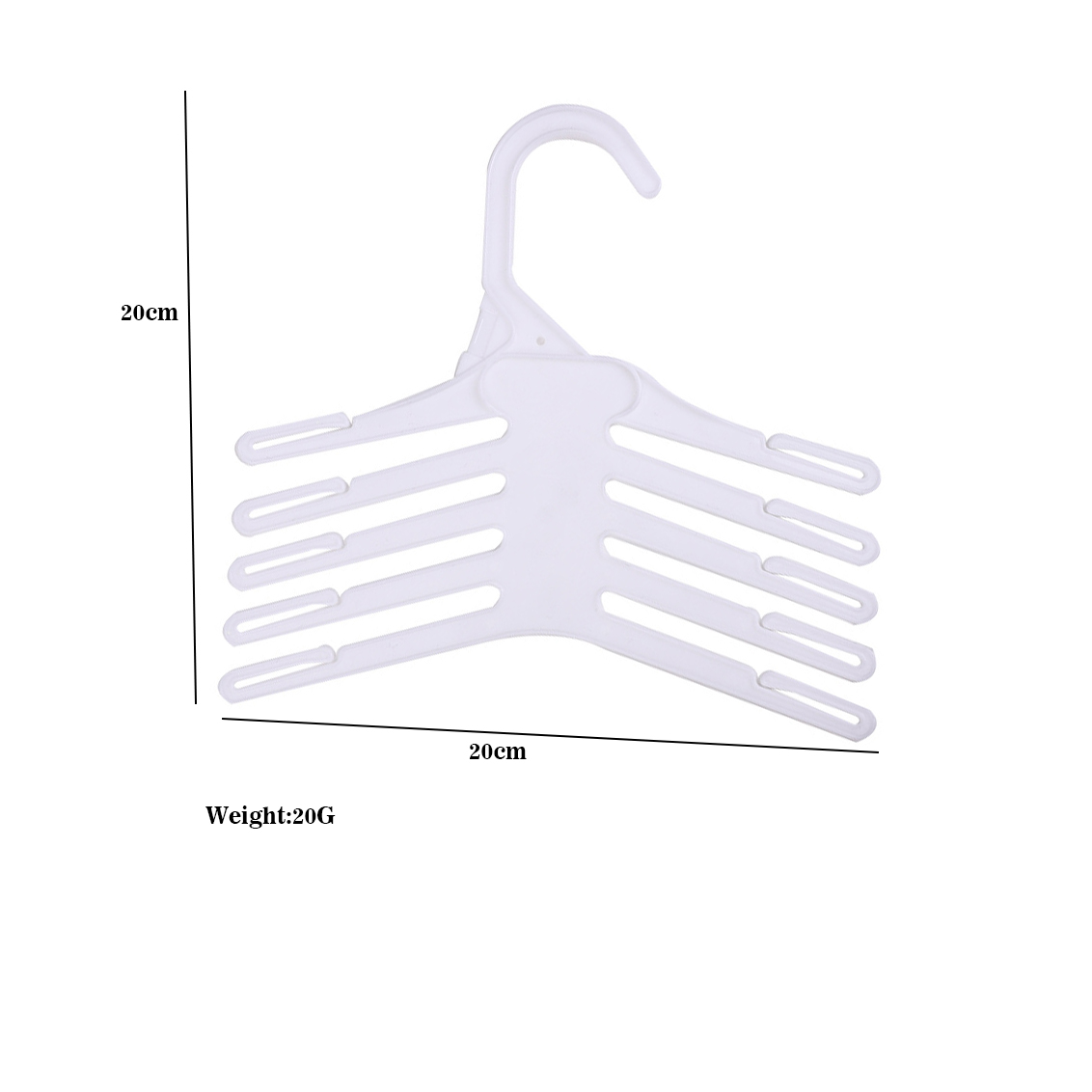 ไม้แขวนกางเกงพลาสติกกันลื่นสีข - Baby Clothing Layers บทวิจารณ์และราคา