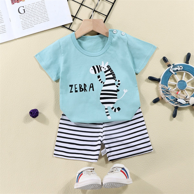 ผ้าฝ้ายTees + กางเกงขาสั้น 2 ช - Baby Clothing Deals บทวิจารณ์และราคา