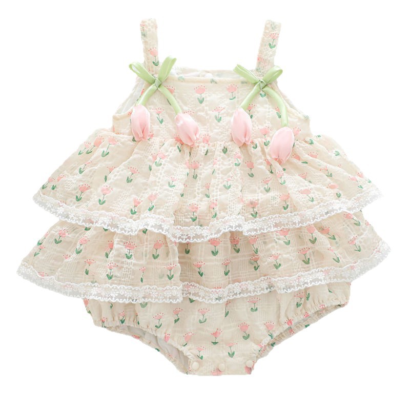 ชุดบอดี้สูทเด็กผู้หญิงลายดอกไม - Baby Clothing Brand บทวิจารณ์และราคา
