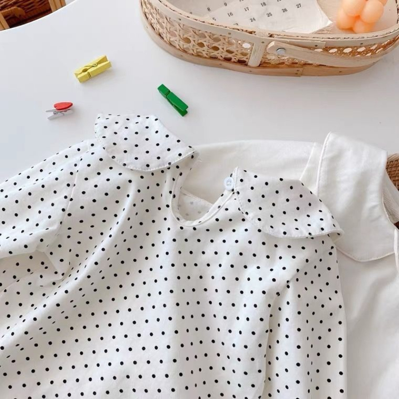 เสื้อยืดแขนยาวเด็กผู้หญิง คอปก - Baby Clothing Layers บทวิจารณ์และราคา