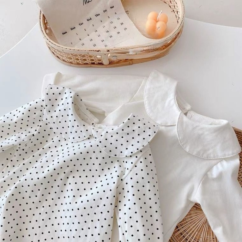 เสื้อยืดแขนยาวเด็กผู้หญิง คอปก - Baby Clothing Layers บทวิจารณ์และราคา