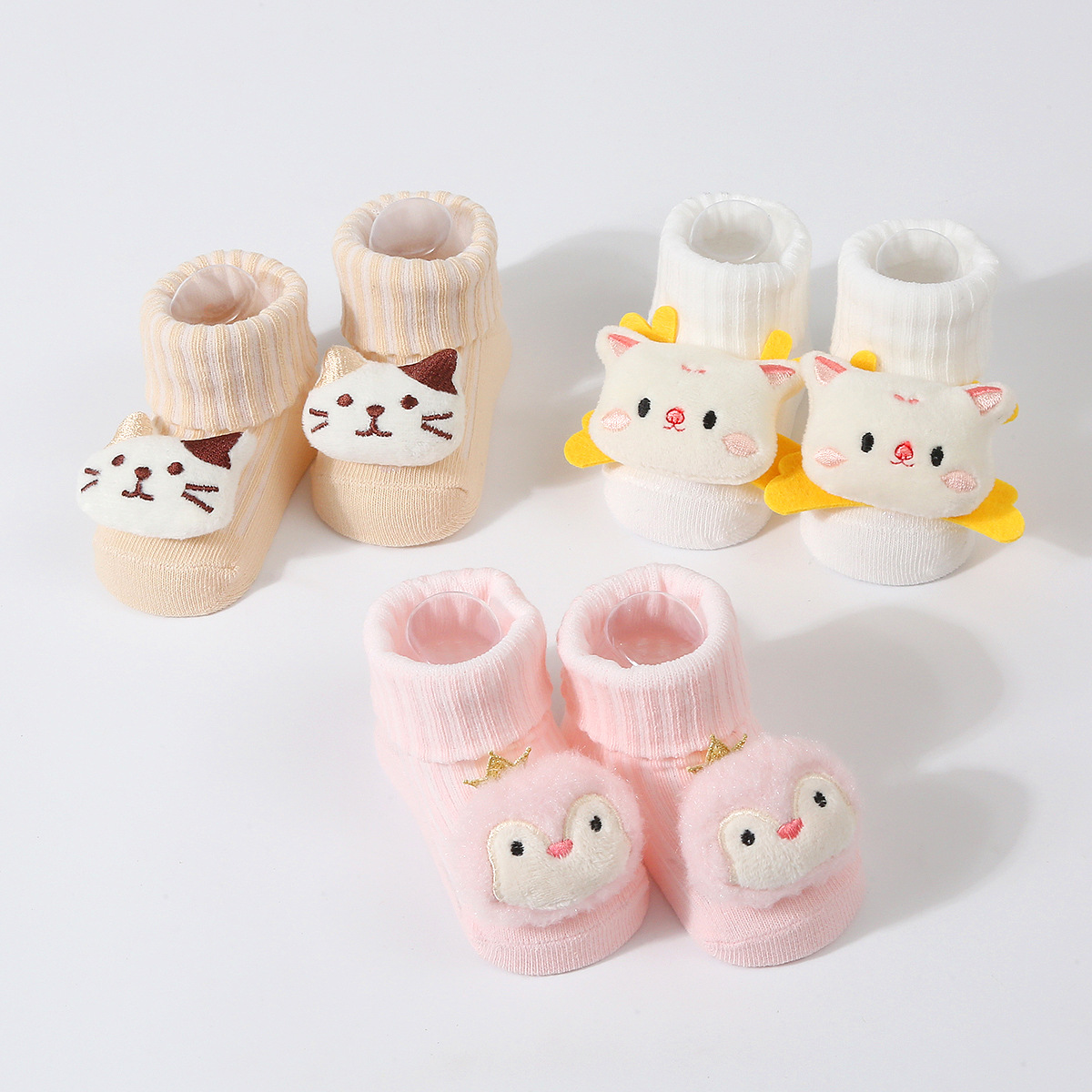 3 คู่/เซ็ตถุงเท้าเด็กทารกเด็กแ - Baby Clothing Deals บทวิจารณ์และราคา