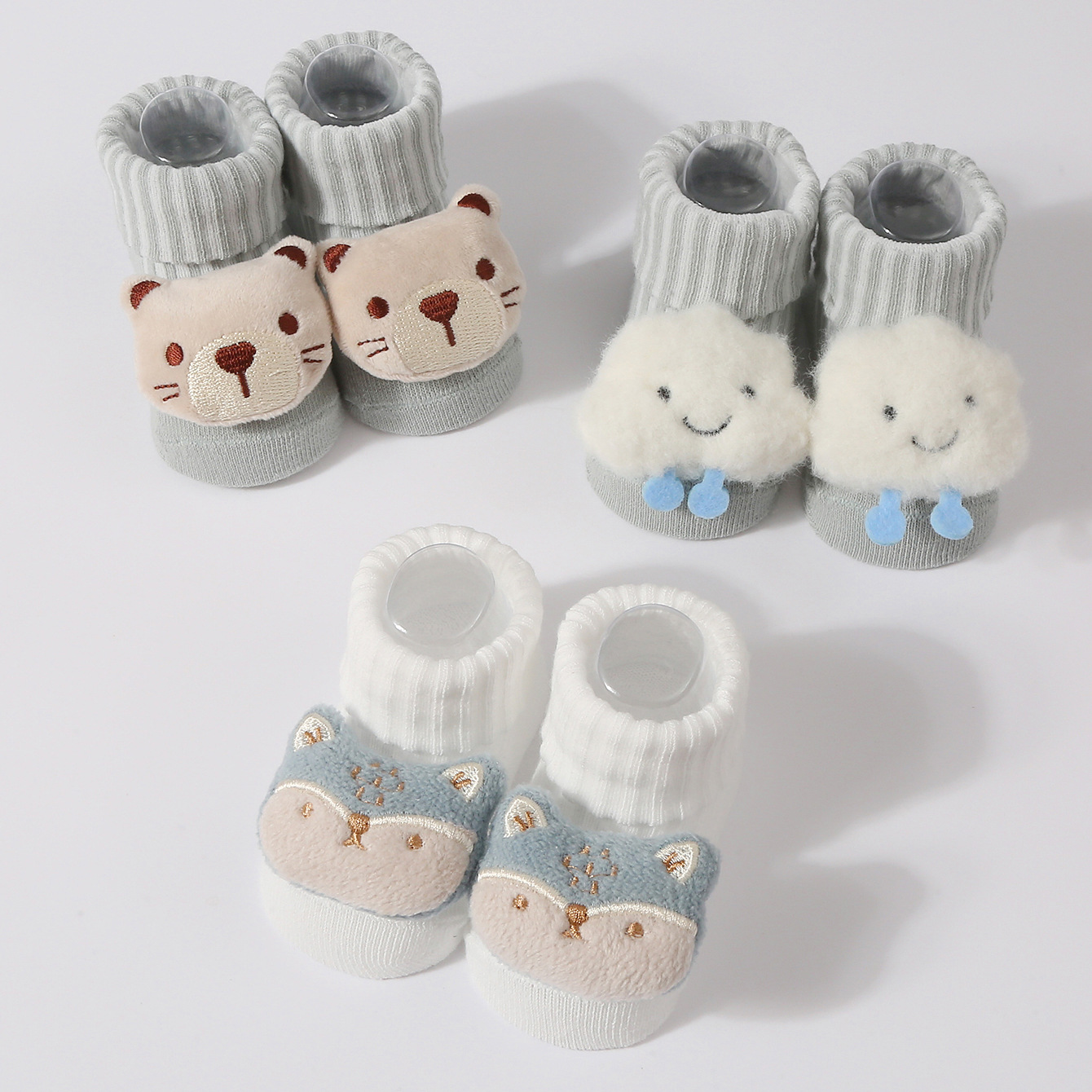 3 คู่/เซ็ตถุงเท้าเด็กทารกเด็กแ - Baby Clothing Deals บทวิจารณ์และราคา