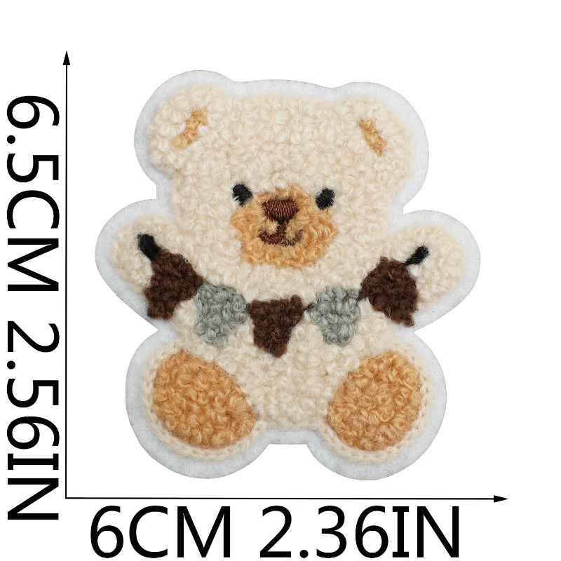 แผ่นปะผ้าลายหมีน่ารักปักลาย -  - Baby Clothing Types บทวิจารณ์และราคา