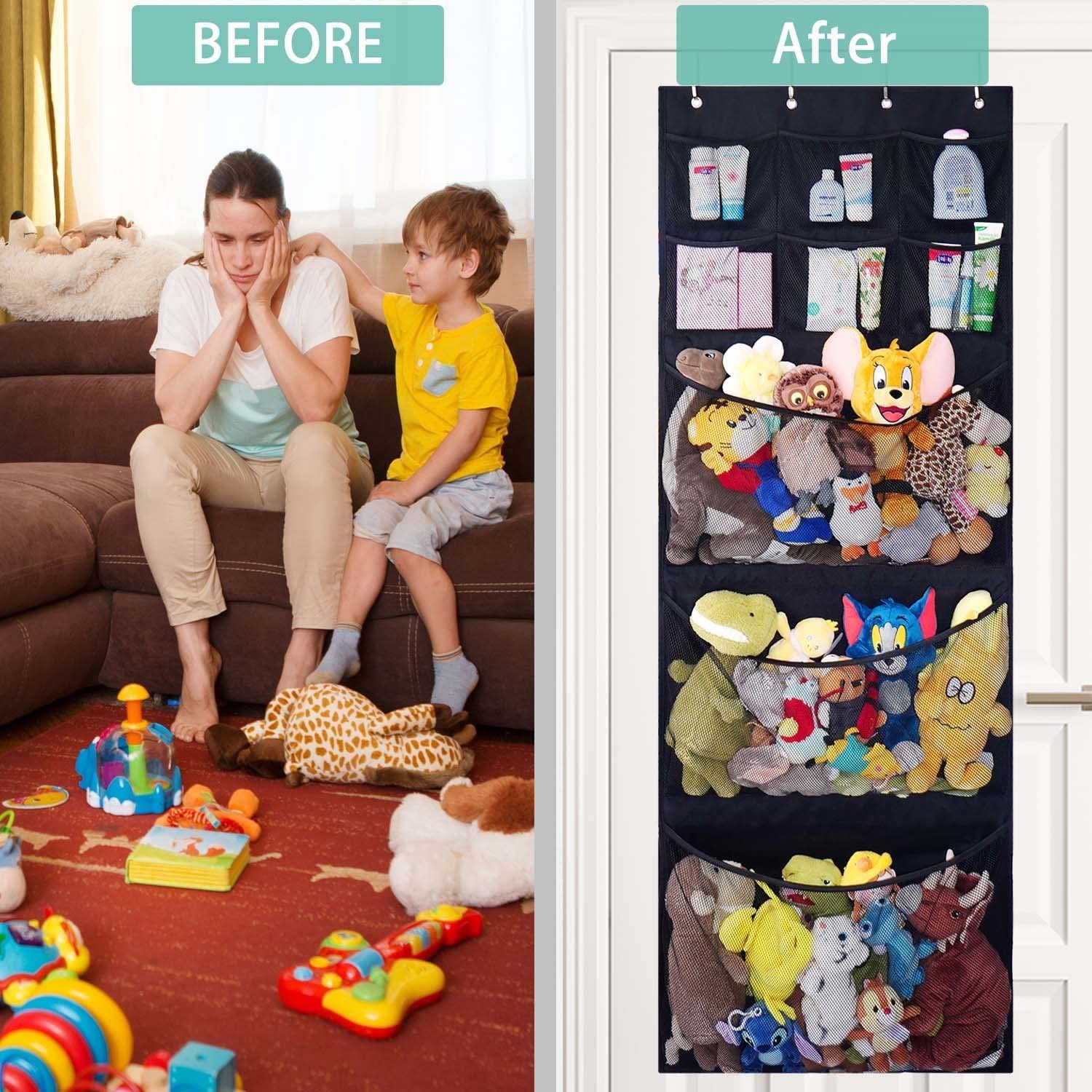 ถุงเก็บของแขวนประตูสำหรับของเล - Baby Clothing Types บทวิจารณ์และราคา