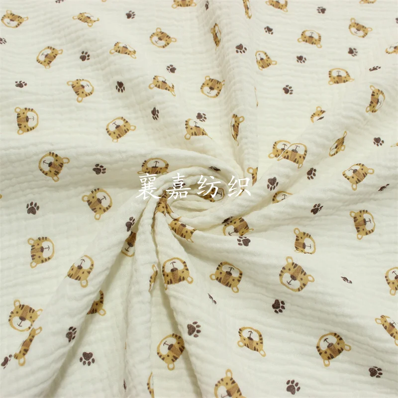 100X135 ซม.ผ้าฝ้าย Crepe Tiger - Baby Clothing Organic Cotton บทวิจารณ์และราคา
