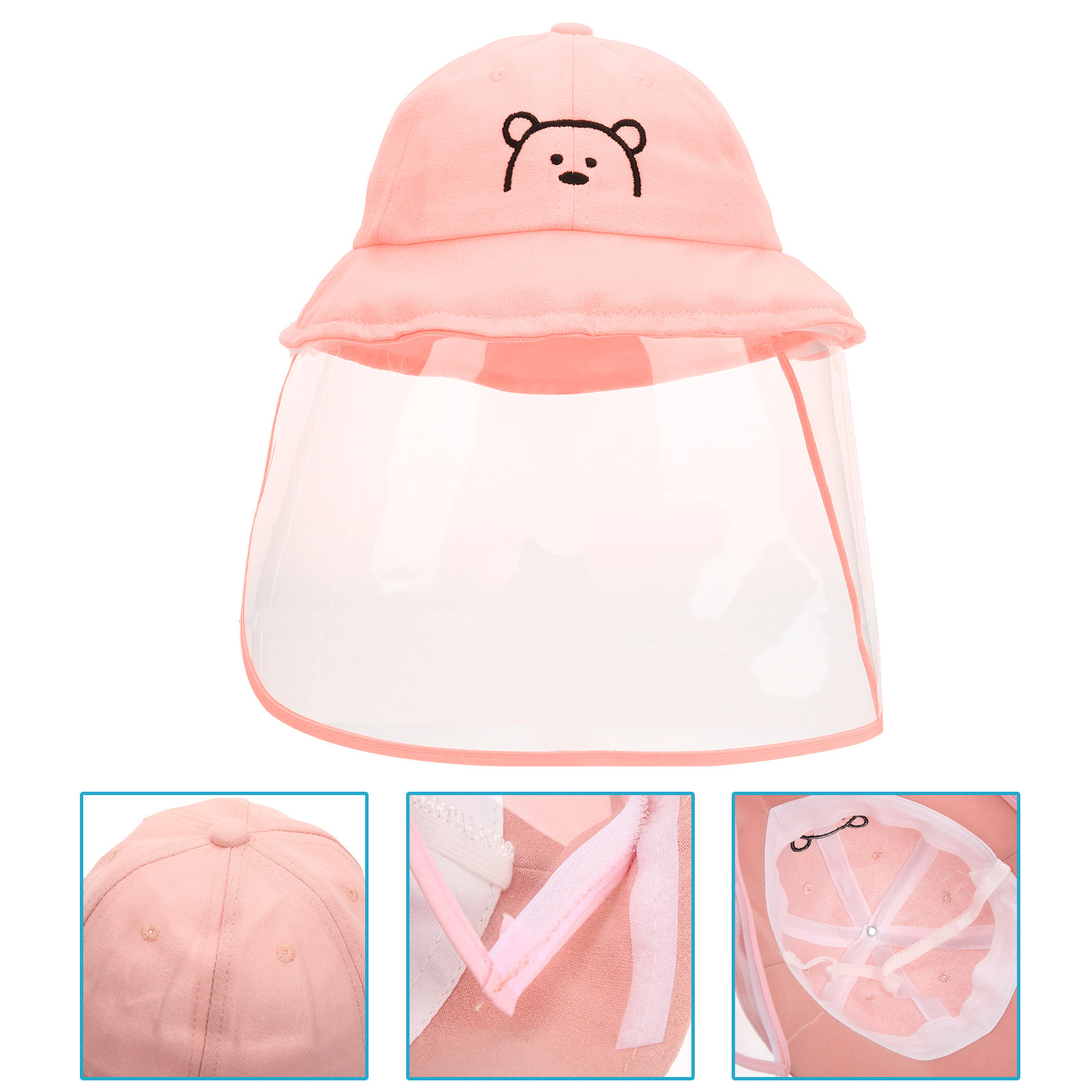 หมวกบักเก็ตสีชมพูสำหรับเด็กผู้ - Sun Hat Wide Brim บทวิจารณ์และราคา